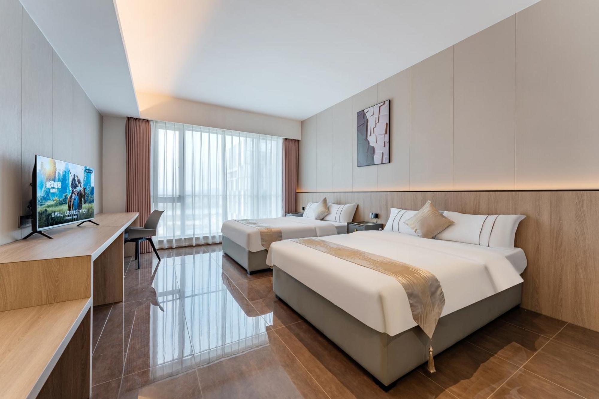 Yicheng Pazhou Poly World Trade Centre Apartment Гуанчжоу Экстерьер фото